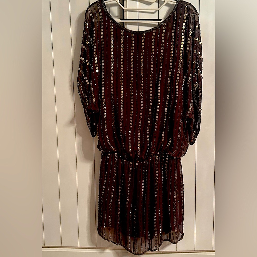 Brown Sequin Dress